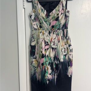 Floral Sleeveless Cocktail Dress